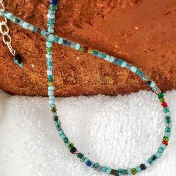 The Girl with Kaleidoscope Eyes Jewelry - Seaglass Necklace